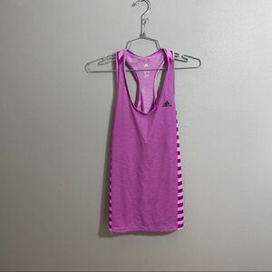 Adidas Striped Purple Tank Top